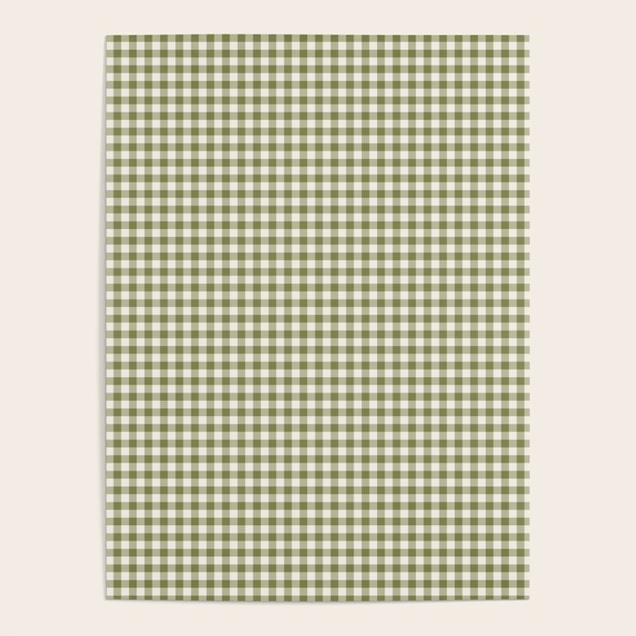 Farmhouse Style Gingham Check Poster Gallery Image 4