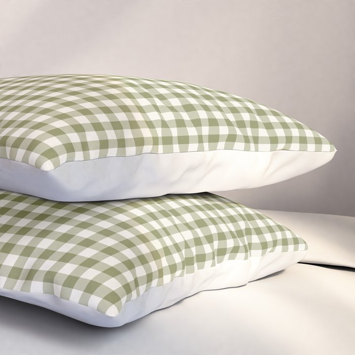 Farmhouse Style Gingham Check Pillow Sham Gallery Image 3