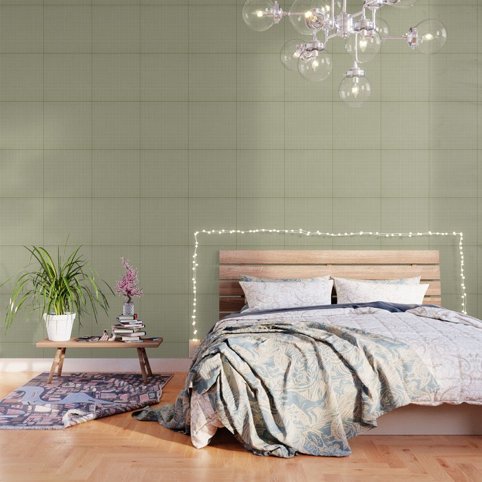 Farmhouse Style Gingham Check Wallpaper Gallery Image 3