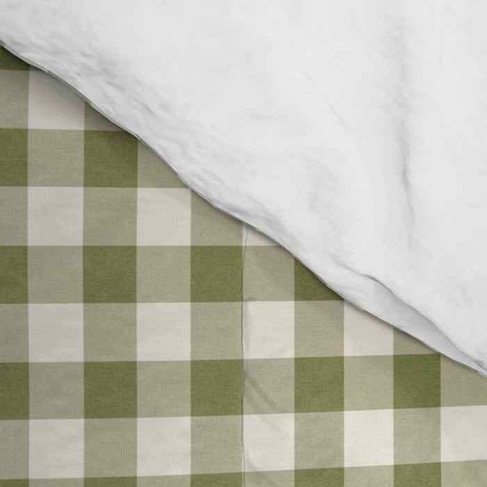 Farmhouse Style Gingham Check Comforter Gallery Image 4