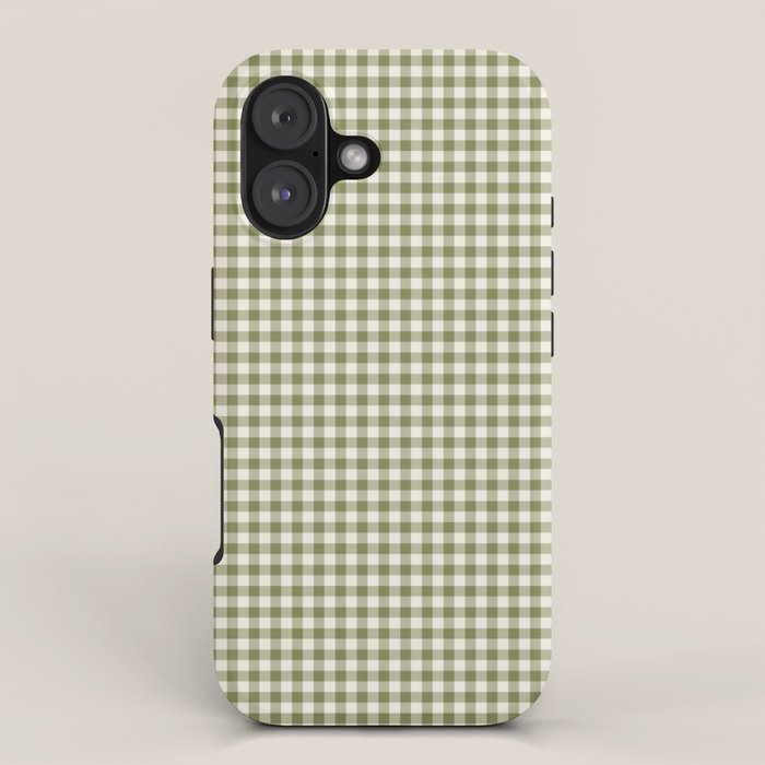 Farmhouse Style Gingham Check iPhone Case