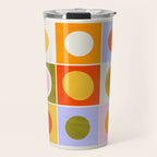 Colourplay & Concentric Circles: Mid Century Edition Travel Mug Gallery Image 1