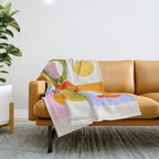 Colourplay & Concentric Circles: Mid Century Edition Throw Blanket Gallery Image 1
