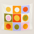 Colourplay & Concentric Circles: Mid Century Edition Wall Tapestry Gallery Image 4