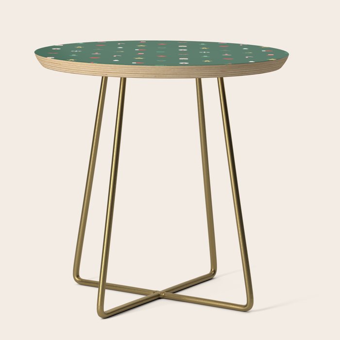 Geometric christmas decoration pattern Side Table Gallery Image 1