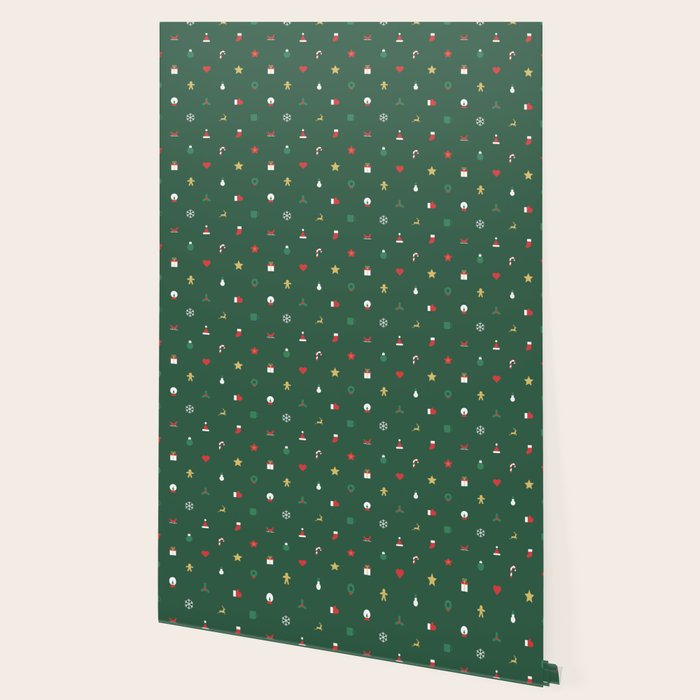 Geometric christmas decoration pattern Wallpaper Gallery Image 2