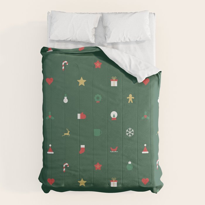 Geometric christmas decoration pattern Comforter Gallery Image 6