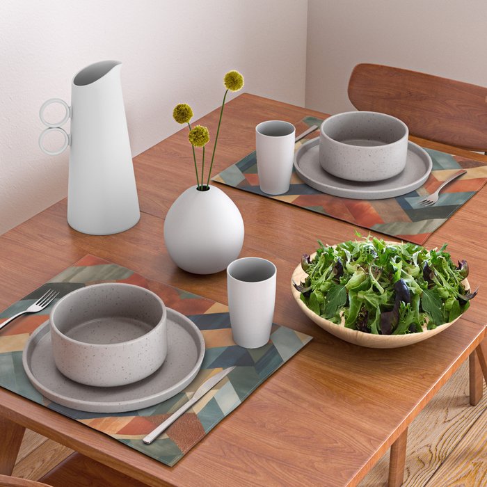 Desert Herringbone Reverie Placemat Gallery Image 2