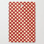 Cream on Red Polka Dot  Cutting Board Gallery Image 1