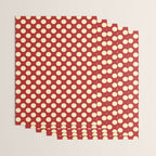 Cream on Red Polka Dot  Wrapping Paper Gallery Image 3