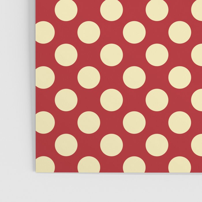 Cream on Red Polka Dot  Poster Gallery Image 3