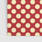 Cream on Red Polka Dot  Poster Gallery Image 3