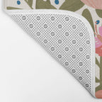 Folk Floral Bird  Bath Mat Gallery Image 2
