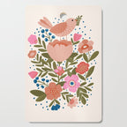 Folk Floral Bird  Cutting Board Gallery Image 1