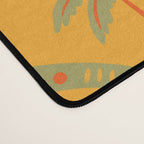 Vintage summer palm tree art pattern Desk Mat Gallery Image 4