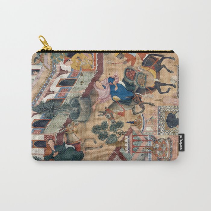 Antique Persian Art Carry All Pouch Gallery Image 1