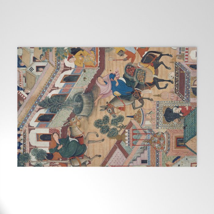 Antique Persian Art Welcome Mat Gallery Image 1