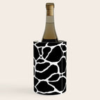 Black and white water wave ripple pattern Wine Chiller Gallery Image 2
