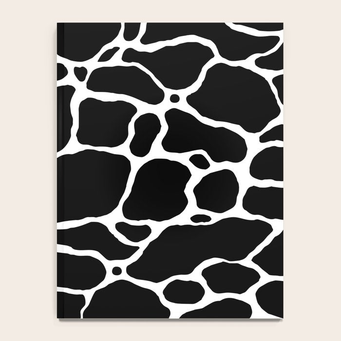 Black and white water wave ripple pattern Notebook Gallery Image 4