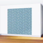 Winter & Woodsy Pine Trees in Warm Blue Wall Mural Gallery Image 2