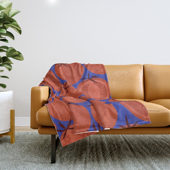 JAR OF TOMATOES Throw Blanket Gallery Image 1
