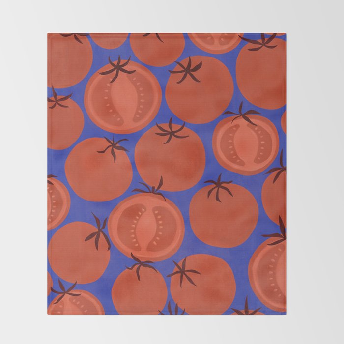 JAR OF TOMATOES Throw Blanket Gallery Image 2