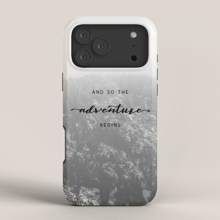And So The Adventure Begins - Snowy Mountain iPhone Case Gallery Image 4