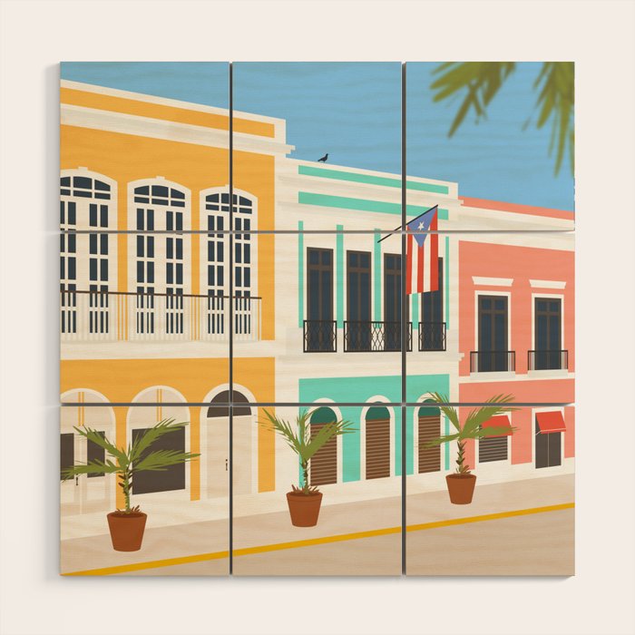 Old San Juan, Puerto Rico Wood Wall Art Gallery Image 1