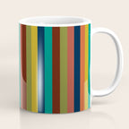 Joseph Stripes II Vertical Midcentury Modern Stripe Pattern in Mid Mod Colors Coffee Mug Gallery Image 1