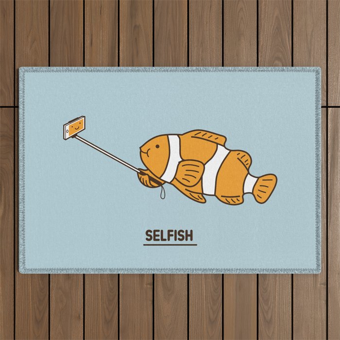 Selfish Outdoor Rug Gallery Image 1