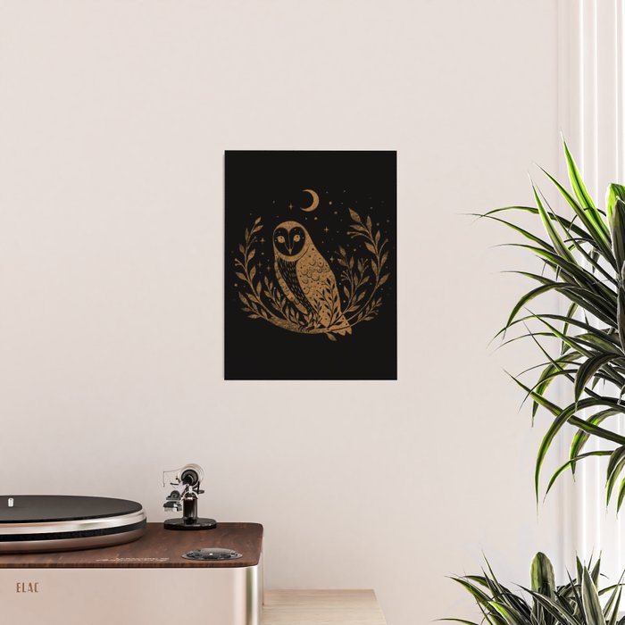 Owl Moon - Gold Poster Gallery Image 2