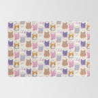 Cats in Purple and Brown Rug Gallery Image 2