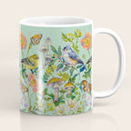 Flower Birds Garden Coffee Mug Gallery Image 1