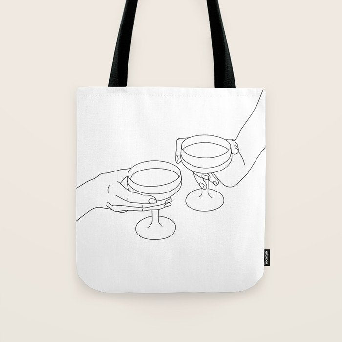 Cheers Drinking Buddies Tote Bag Gallery Image 1