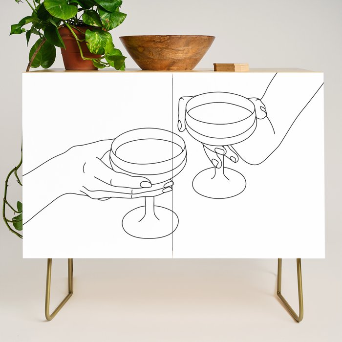 Cheers Drinking Buddies Credenza Gallery Image 1