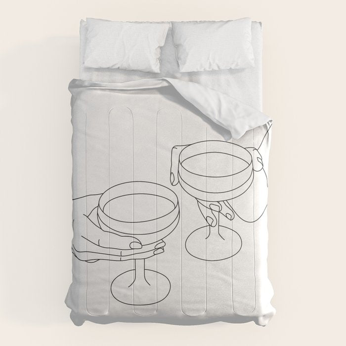 Cheers Drinking Buddies Comforter Gallery Image 1