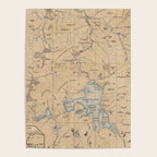 Vintage Map of Yellowstone National Park (1889) Poster Gallery Image 4