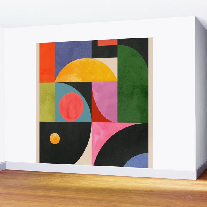 Geometric Shapes 150 Wall Mural Gallery Image 2