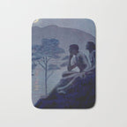 "Give me nights perfectly quiet...and I looking up at the stars" Leaves of Grass by Margaret Cook Bath Mat Gallery Image 1