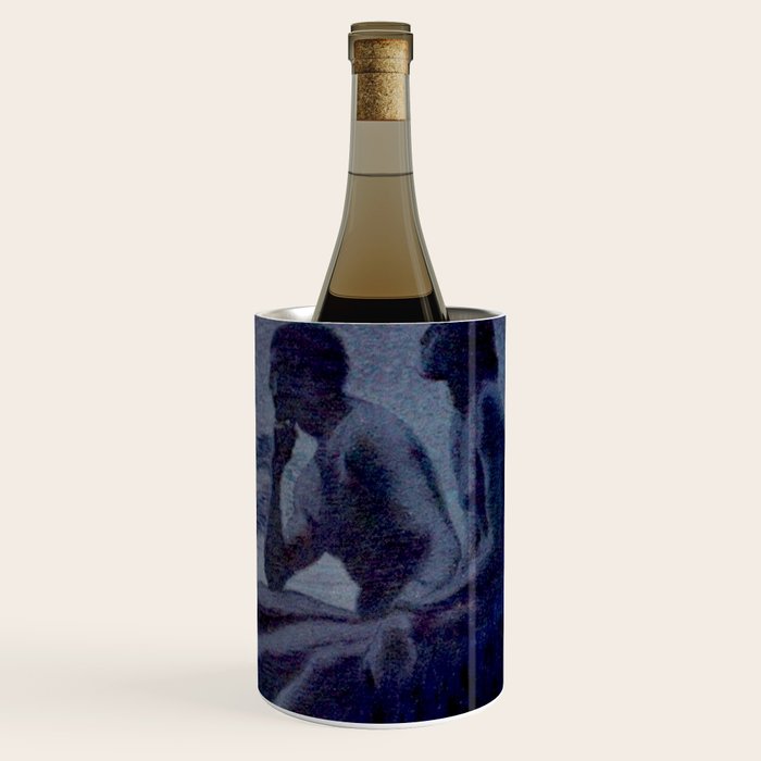 "Give me nights perfectly quiet...and I looking up at the stars" Leaves of Grass by Margaret Cook Wine Chiller Gallery Image 3