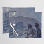 "Give me nights perfectly quiet...and I looking up at the stars" Leaves of Grass by Margaret Cook Placemat Gallery Image 1