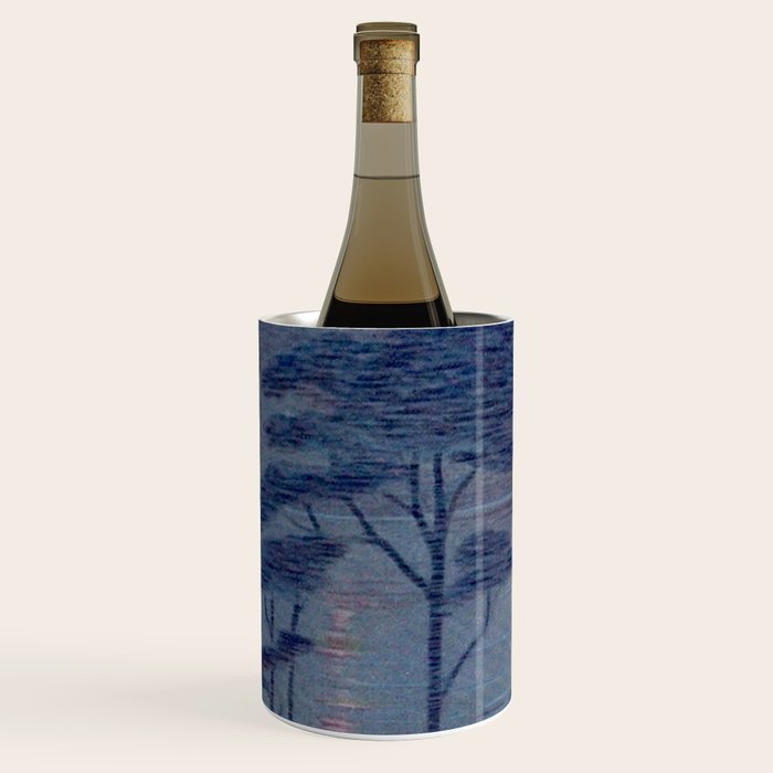 "Give me nights perfectly quiet...and I looking up at the stars" Leaves of Grass by Margaret Cook Wine Chiller Gallery Image 2