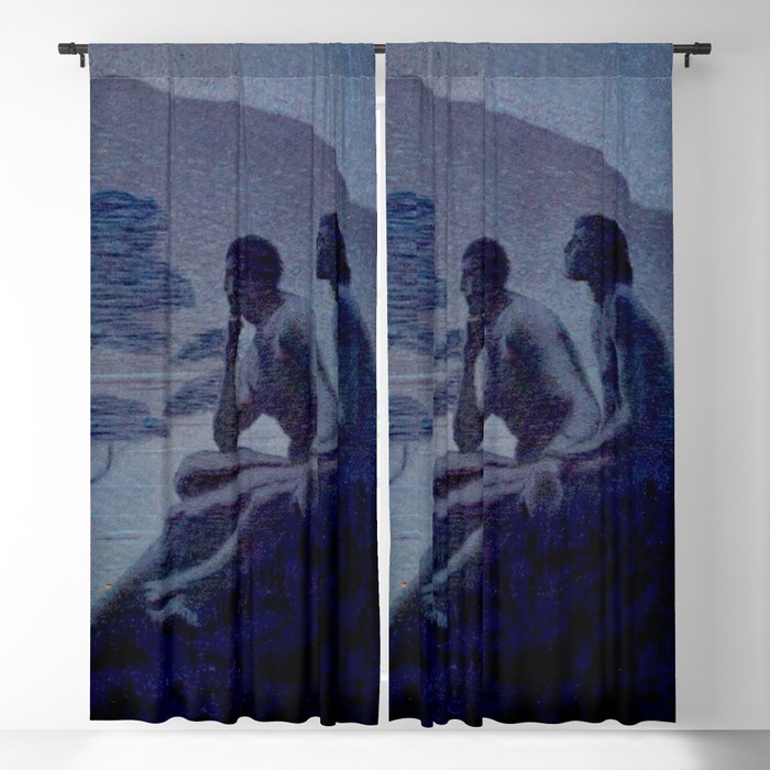 "Give me nights perfectly quiet...and I looking up at the stars" Leaves of Grass by Margaret Cook Window Curtain Gallery Image 5