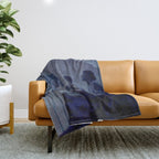 "Give me nights perfectly quiet...and I looking up at the stars" Leaves of Grass by Margaret Cook Throw Blanket Gallery Image 1