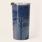 "Give me nights perfectly quiet...and I looking up at the stars" Leaves of Grass by Margaret Cook Travel Mug Gallery Image 3