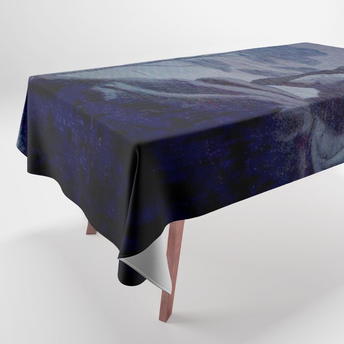 "Give me nights perfectly quiet...and I looking up at the stars" Leaves of Grass by Margaret Cook Tablecloth Gallery Image 1