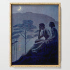 "Give me nights perfectly quiet...and I looking up at the stars" Leaves of Grass by Margaret Cook Serving Tray Gallery Image 1