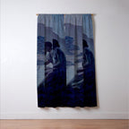 "Give me nights perfectly quiet...and I looking up at the stars" Leaves of Grass by Margaret Cook Window Curtain Gallery Image 3