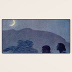"Give me nights perfectly quiet...and I looking up at the stars" Leaves of Grass by Margaret Cook Desk Mat Gallery Image 3