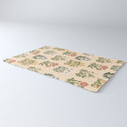Wild Flowers ~ vol4. ~ light  vintage inspired botanical Rug Gallery Image 3